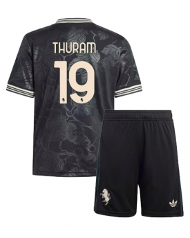 Billige Fotballdrakt Juventus Khephren Thuram #19 Replika Tredjedraktsett Barn 2025-26 Kortermet (med bukser)